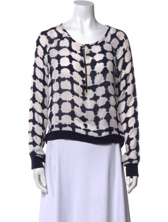 A.L.C. Silk Printed Sweatshirt