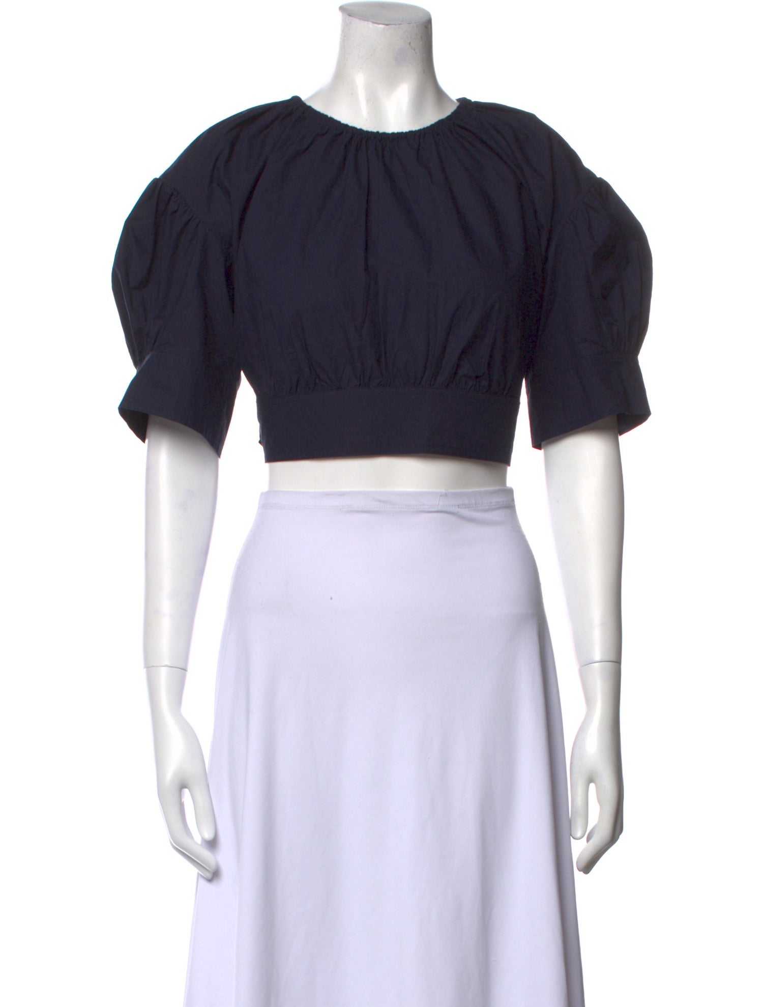 A.L.C. Crew Neck Short Sleeve Crop Top