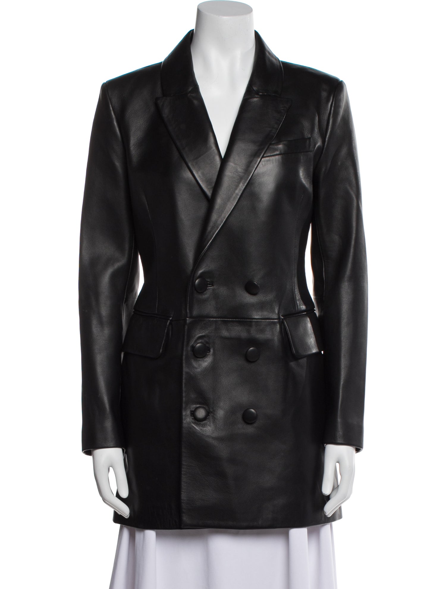 A.L.C. Leather Peacoat