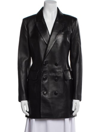 A.L.C. Leather Peacoat