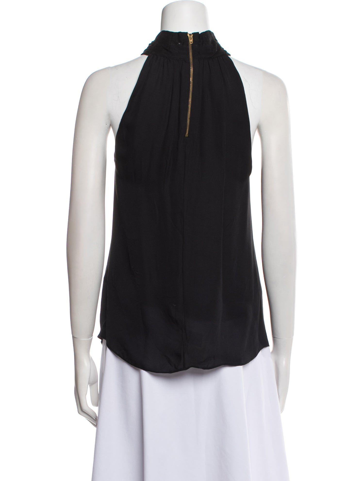 A.L.C. Silk Halterneck Blouse