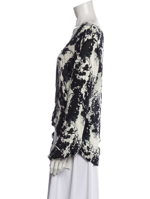 A.L.C. Silk Floral Print Blouse