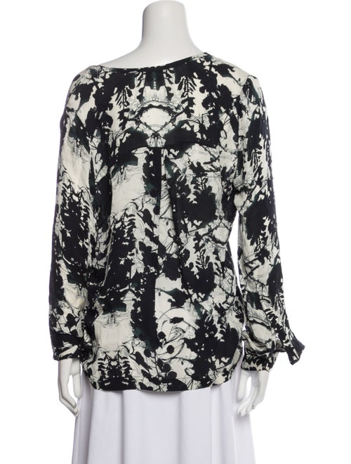 A.L.C. Silk Floral Print Blouse