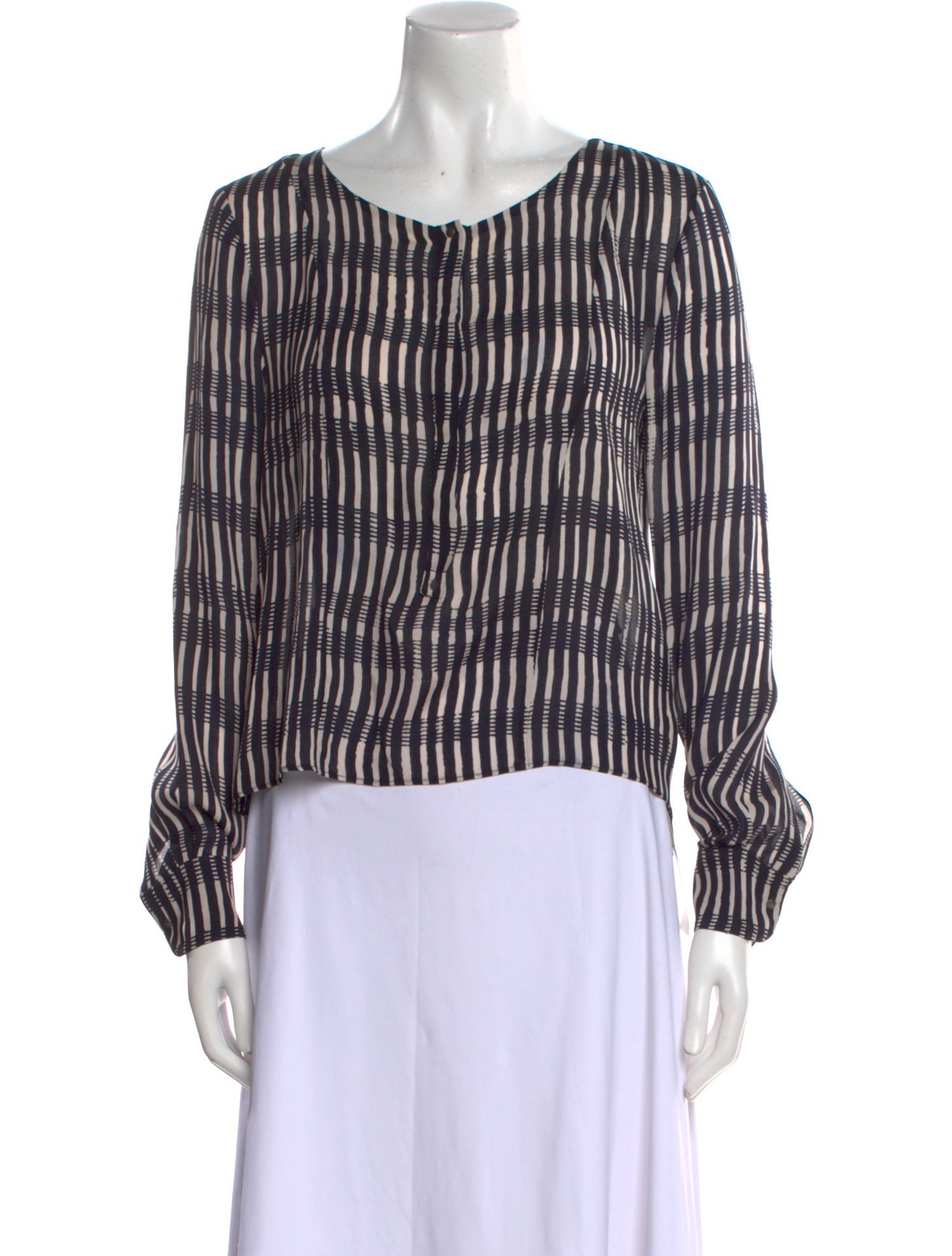 A.L.C. Silk Printed Blouse