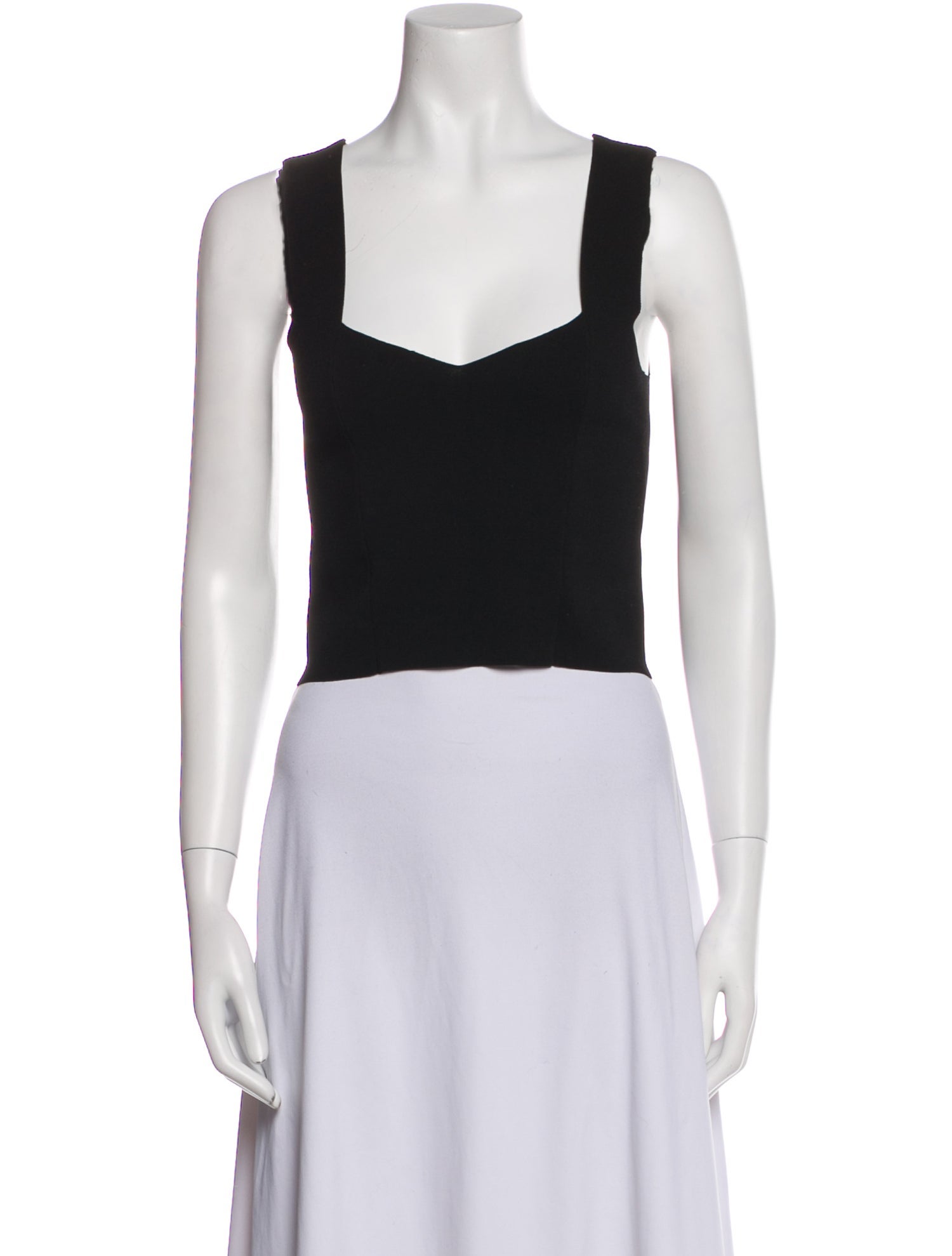 A.L.C. Square Neckline Sleeveless Crop Top