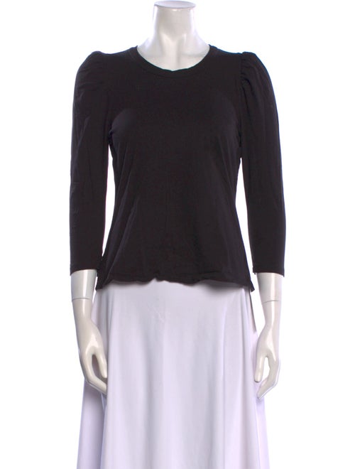 A.L.C. Crew Neck Three-Quarter Sleeve Top