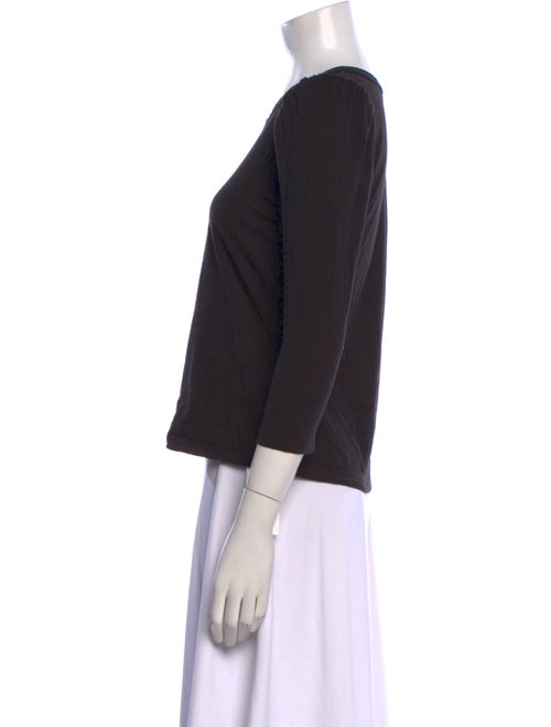 A.L.C. Crew Neck Three-Quarter Sleeve Top