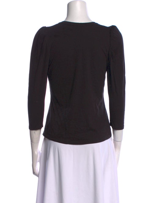 A.L.C. Crew Neck Three-Quarter Sleeve Top