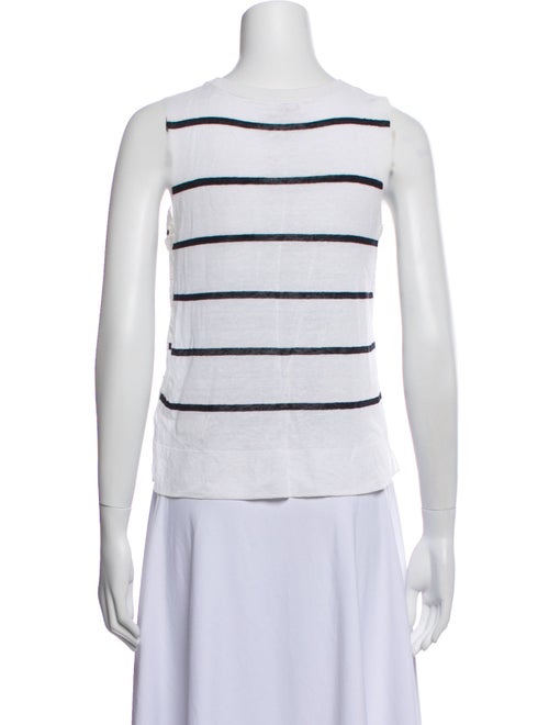 A.L.C. Linen Striped Crop Top