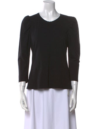 A.L.C. Crew Neck Three-Quarter Sleeve Top