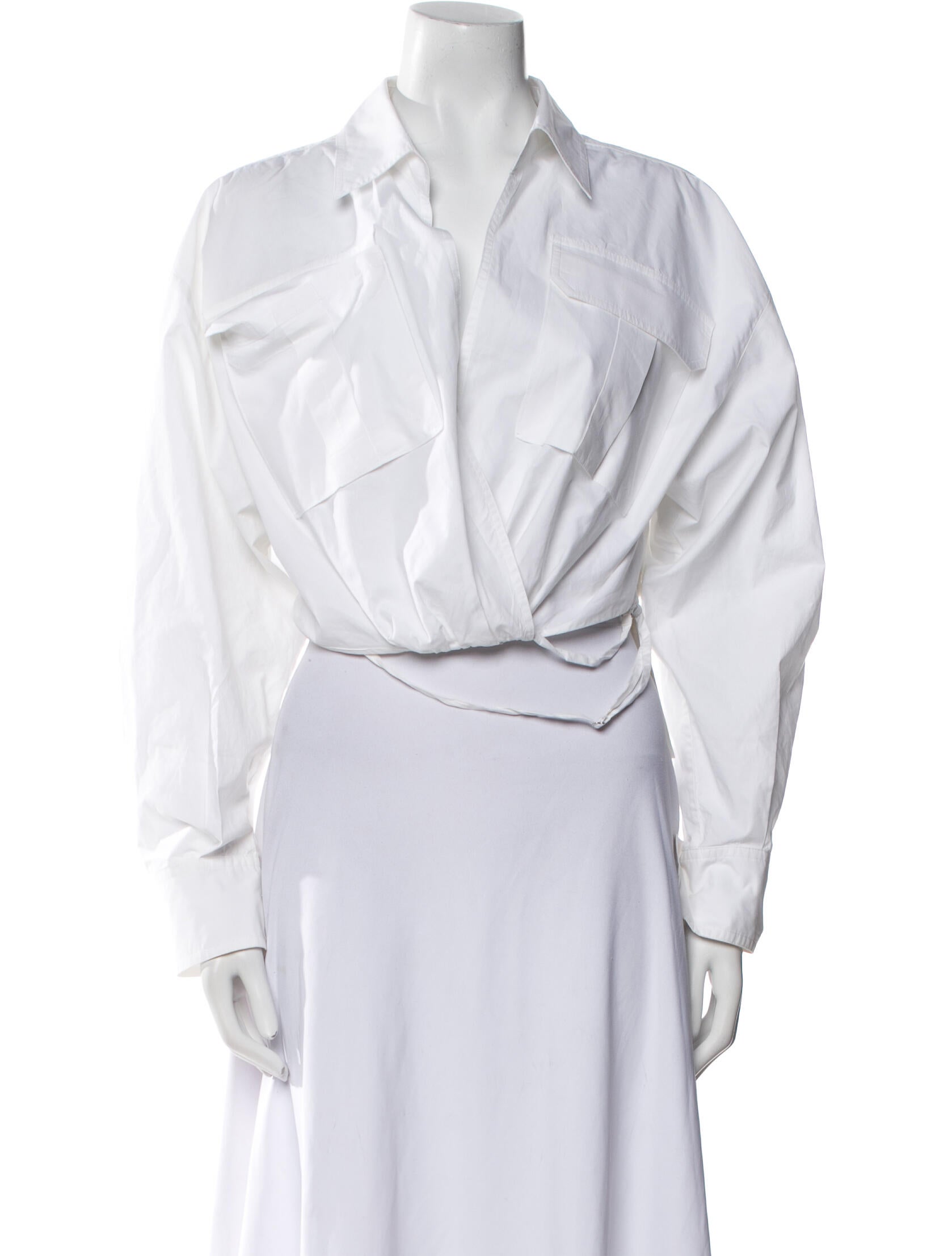 A.L.C. Long Sleeve Crop Top