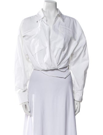 A.L.C. Long Sleeve Crop Top