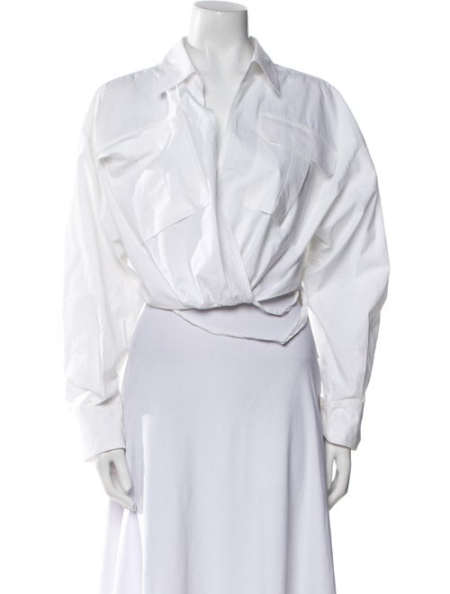 A.L.C. Long Sleeve Crop Top