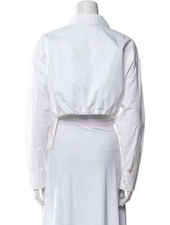 A.L.C. Long Sleeve Crop Top