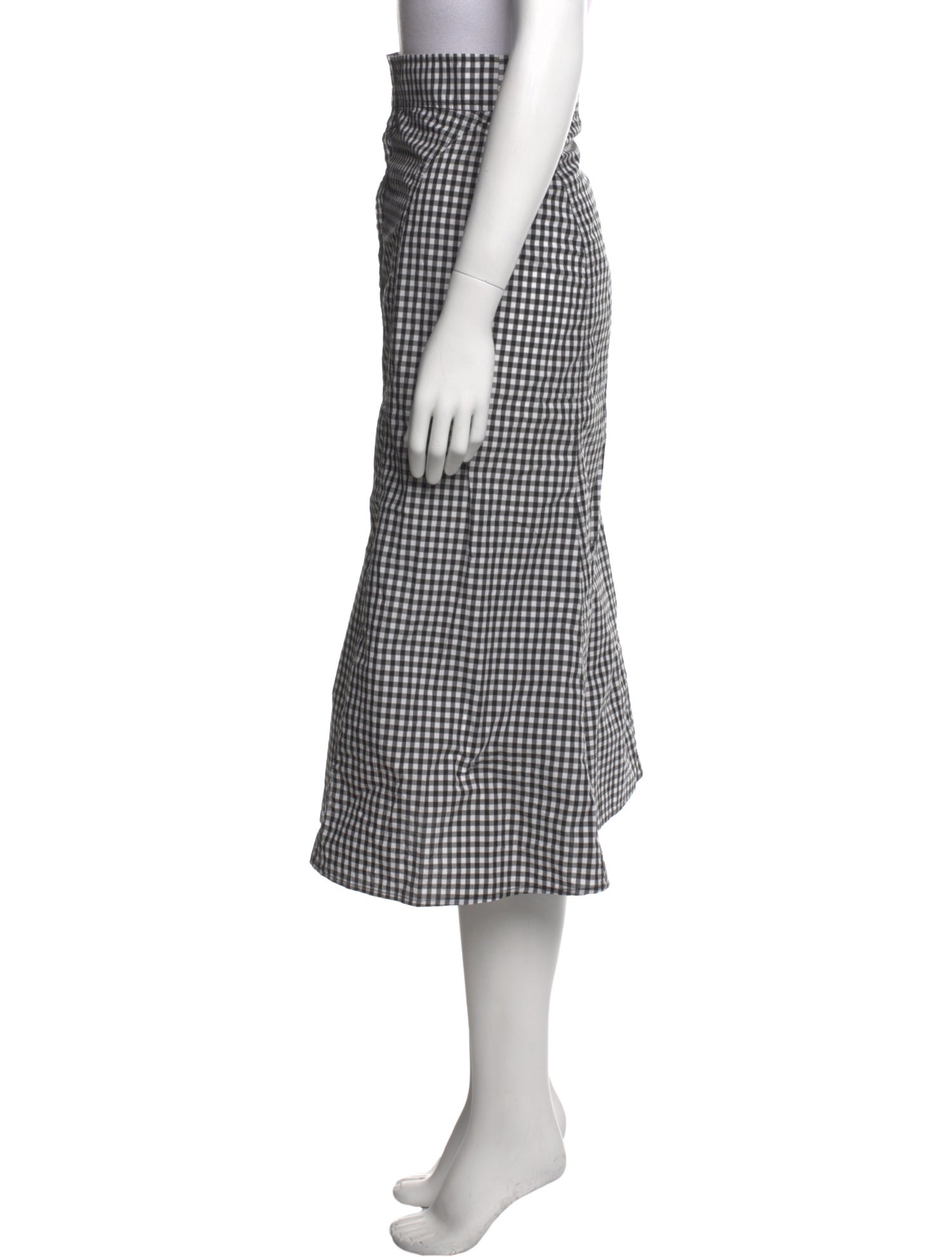 A.L.C. Plaid Print Midi Length Skirt