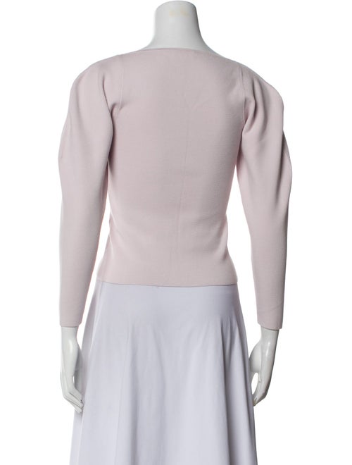 A.L.C. Square Neckline Three-Quarter Sleeve Crop Top