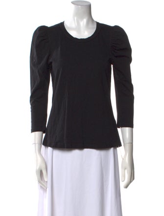 A.L.C. Scoop Neck Three-Quarter Sleeve Top