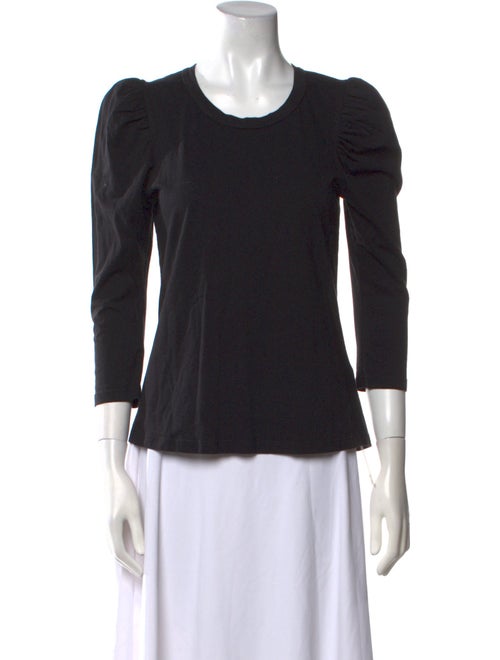 A.L.C. Scoop Neck Three-Quarter Sleeve Top