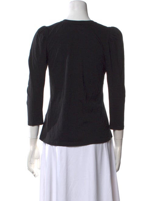A.L.C. Scoop Neck Three-Quarter Sleeve Top