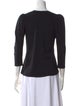 A.L.C. Scoop Neck Three-Quarter Sleeve Top