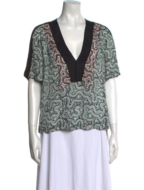 A.L.C. Silk Printed Blouse