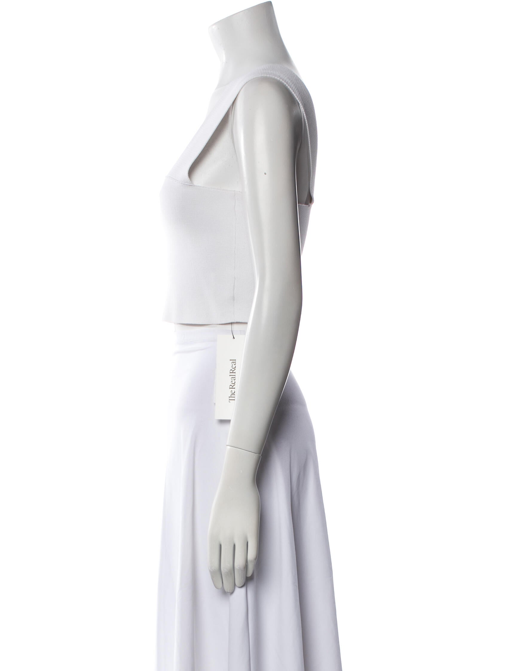 A.L.C. Square Neckline Sleeveless Crop Top