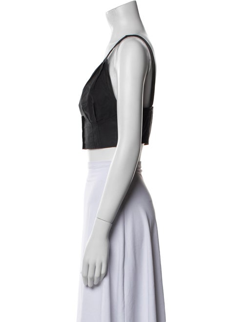 A.L.C. V-Neck Sleeveless Crop Top