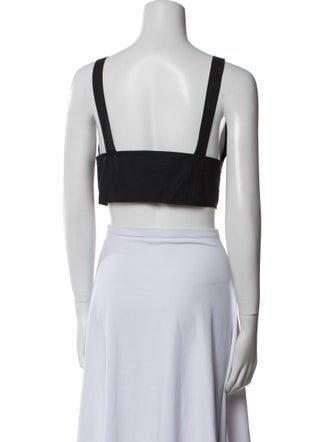 A.L.C. V-Neck Sleeveless Crop Top