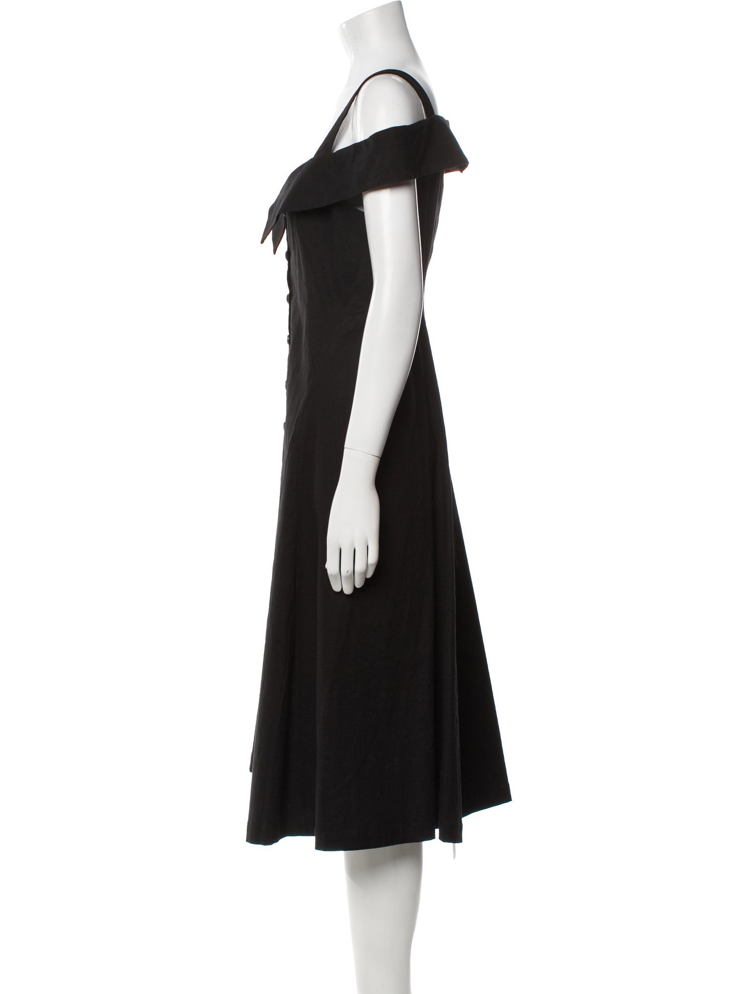 A.L.C. Square Neckline Midi Length Dress
