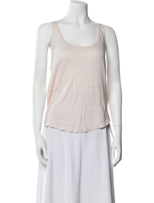 A.L.C. Linen Scoop Neck Top