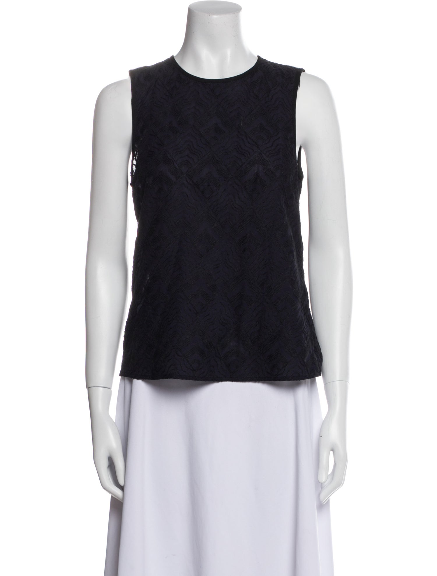 A.L.C. Silk Crew Neck Top