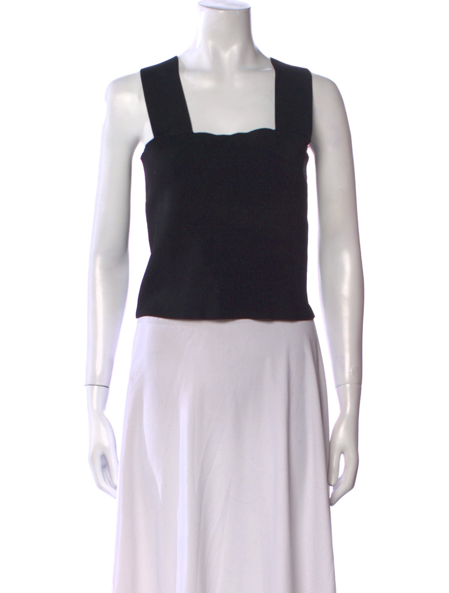 A.L.C. Square Neckline Sleeveless Crop Top