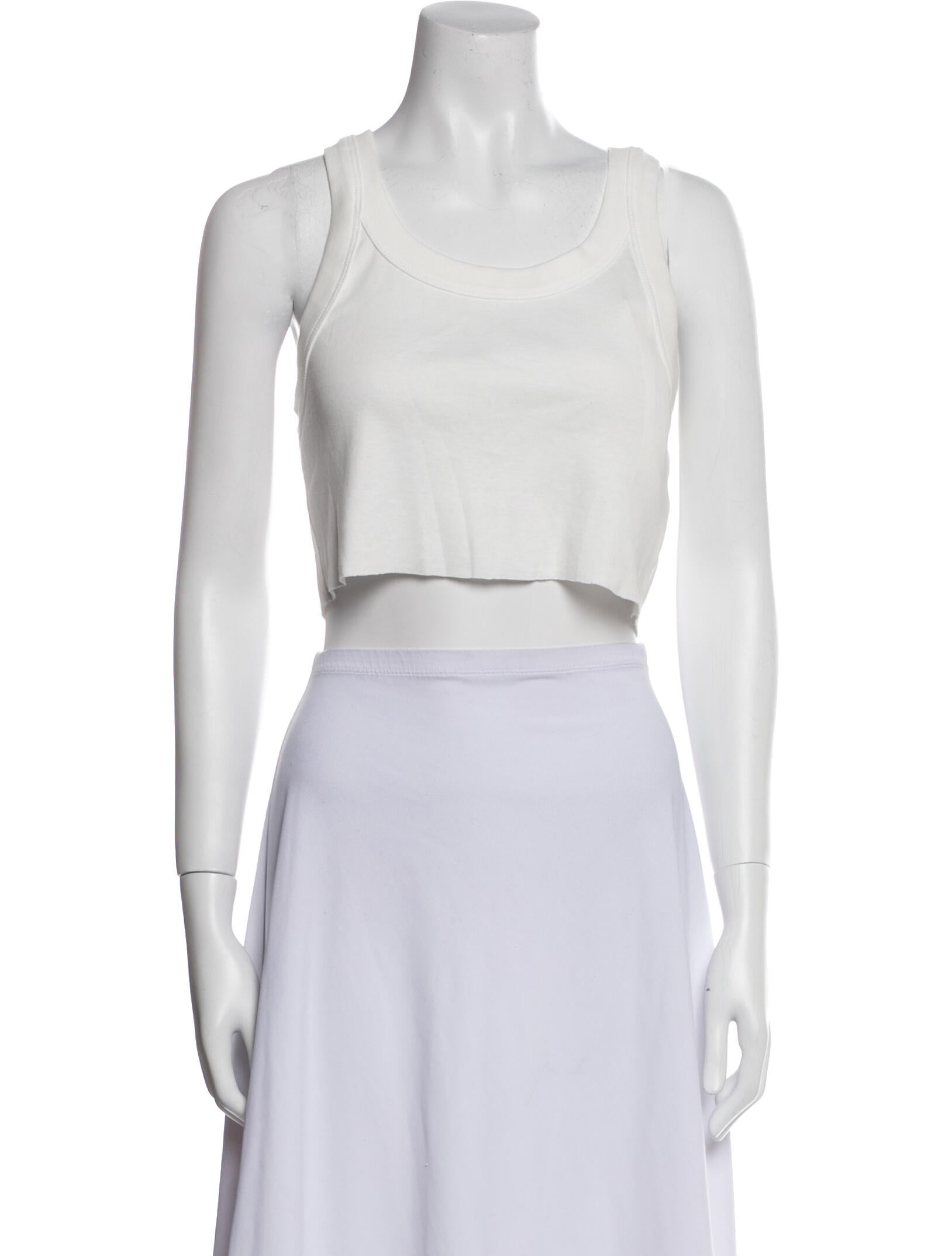 A.L.C. Scoop Neck Sleeveless Crop Top