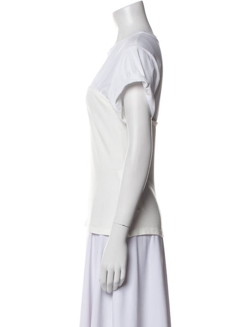 A.L.C. Bateau Neckline Short Sleeve T-Shirt