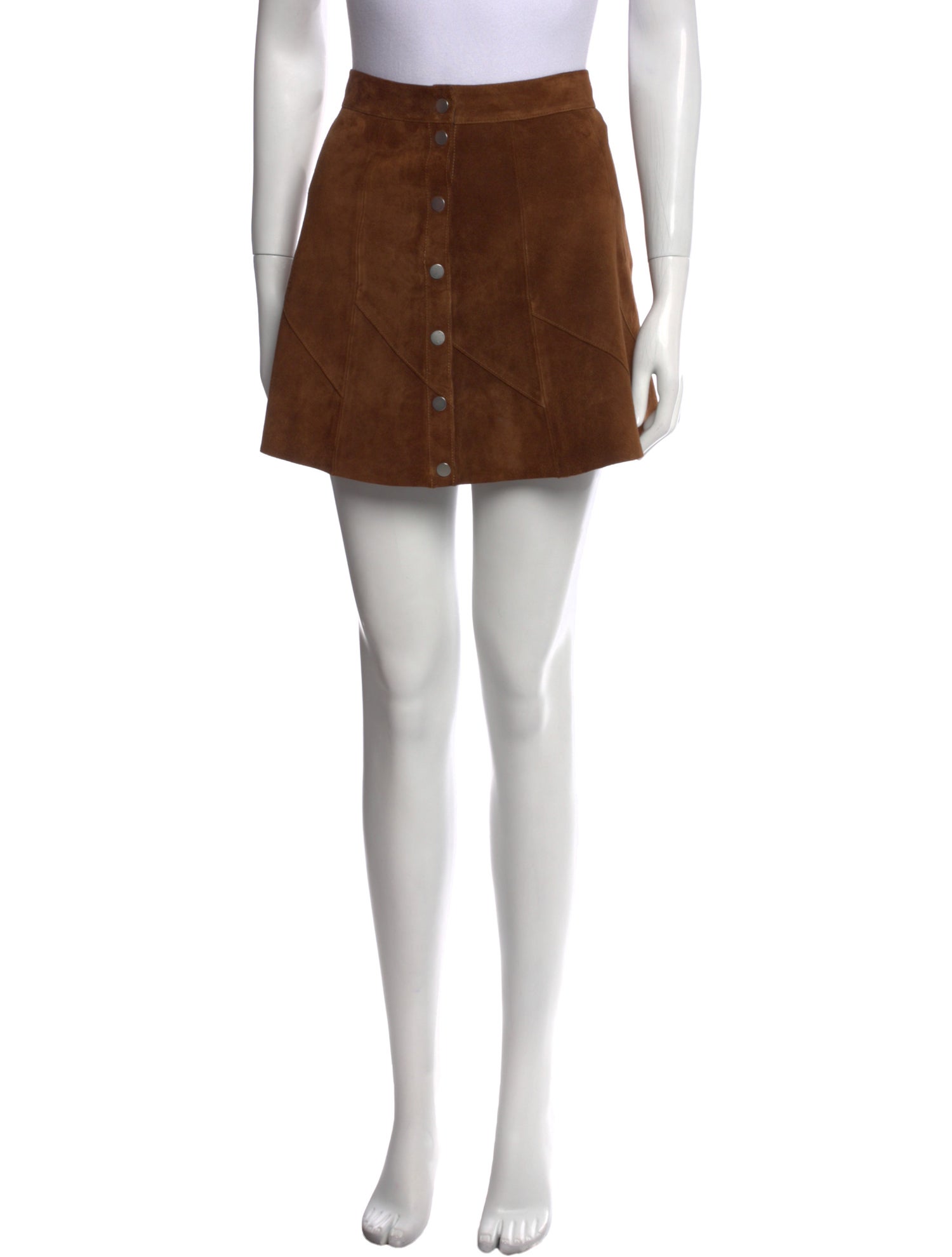 A.L.C. Leather Mini Skirt