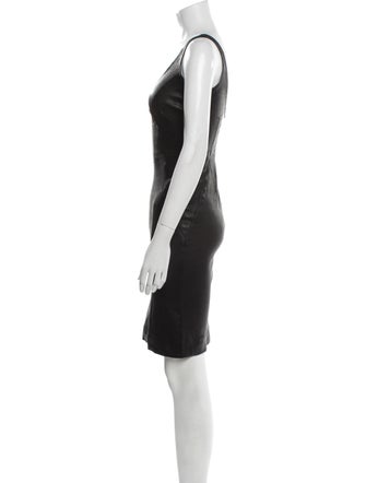 A.L.C. Lamb Leather Mini Dress