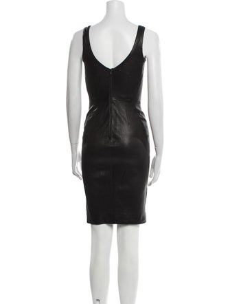 A.L.C. Lamb Leather Mini Dress