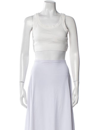 A.L.C. Scoop Neck Sleeveless Crop Top