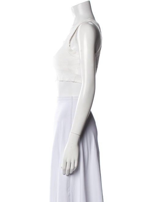 A.L.C. Scoop Neck Sleeveless Crop Top