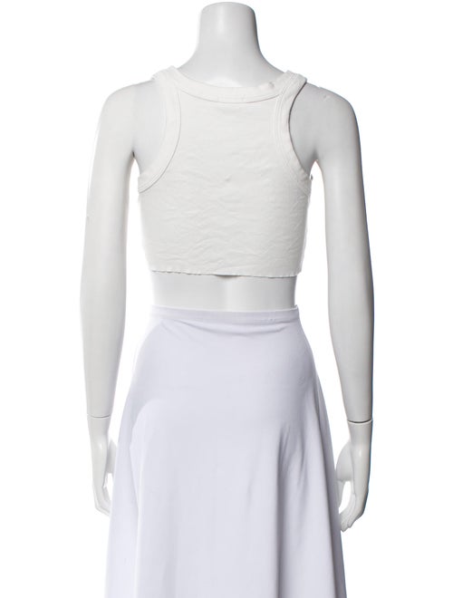 A.L.C. Scoop Neck Sleeveless Crop Top