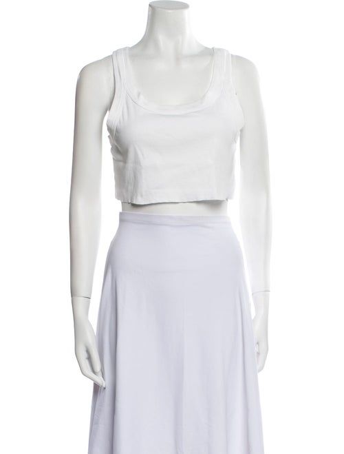 A.L.C. Scoop Neck Sleeveless Crop Top