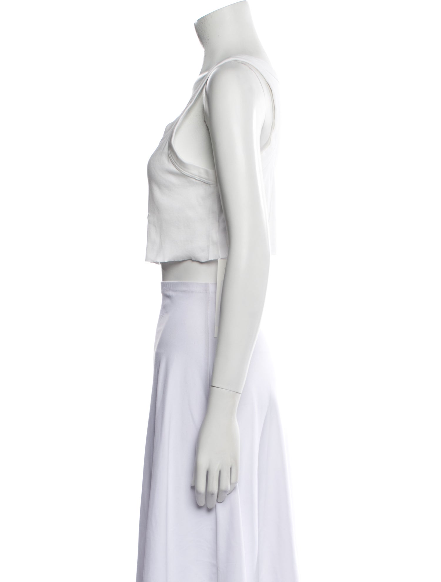 A.L.C. Scoop Neck Sleeveless Crop Top