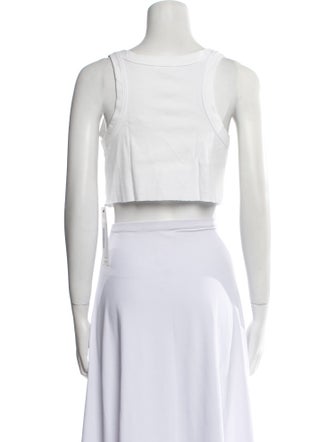 A.L.C. Scoop Neck Sleeveless Crop Top