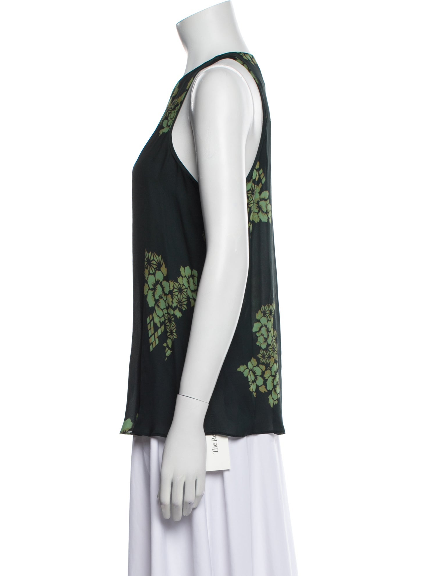 A.L.C. Silk Floral Print Blouse