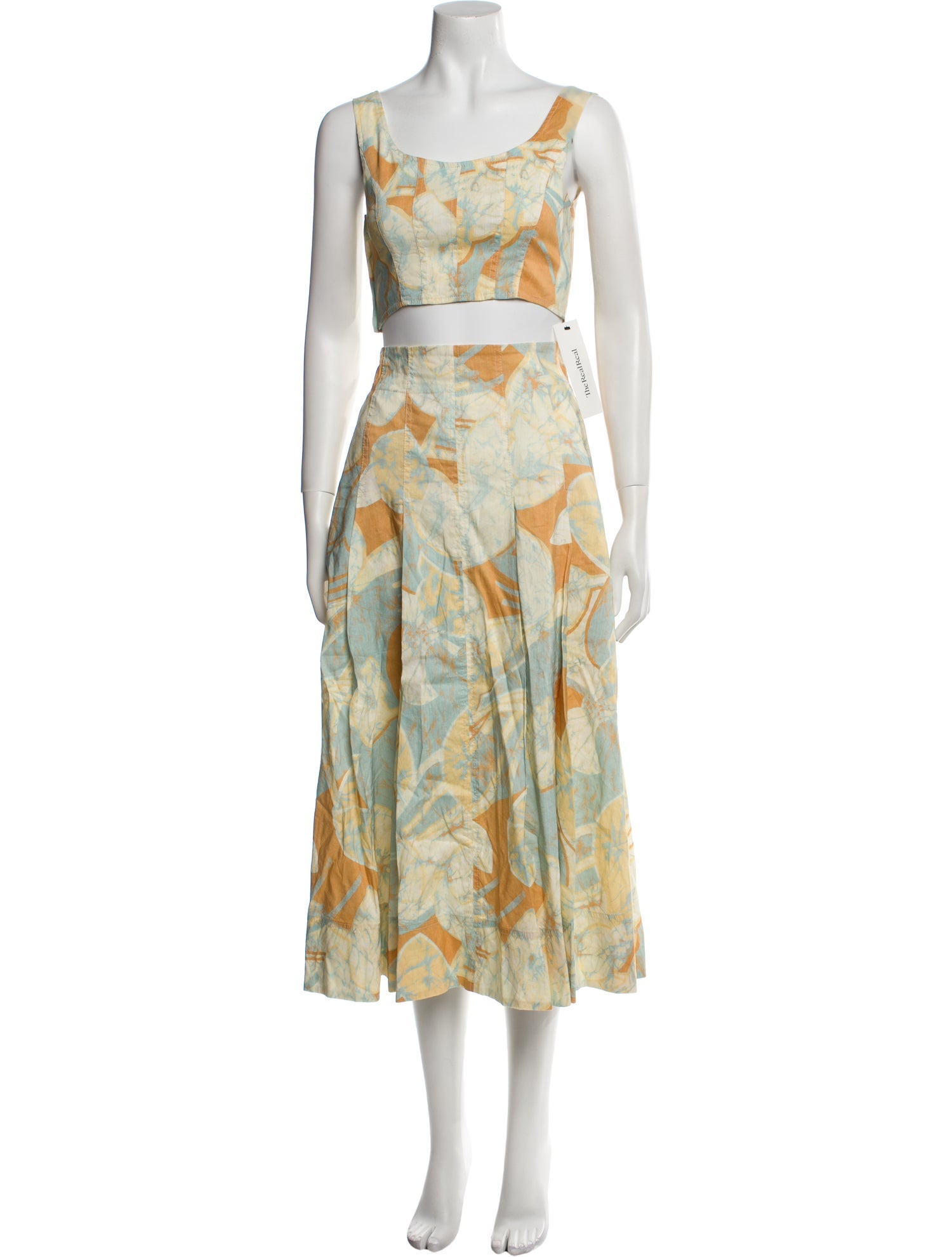 A.L.C. Linen Printed Skirt Suit