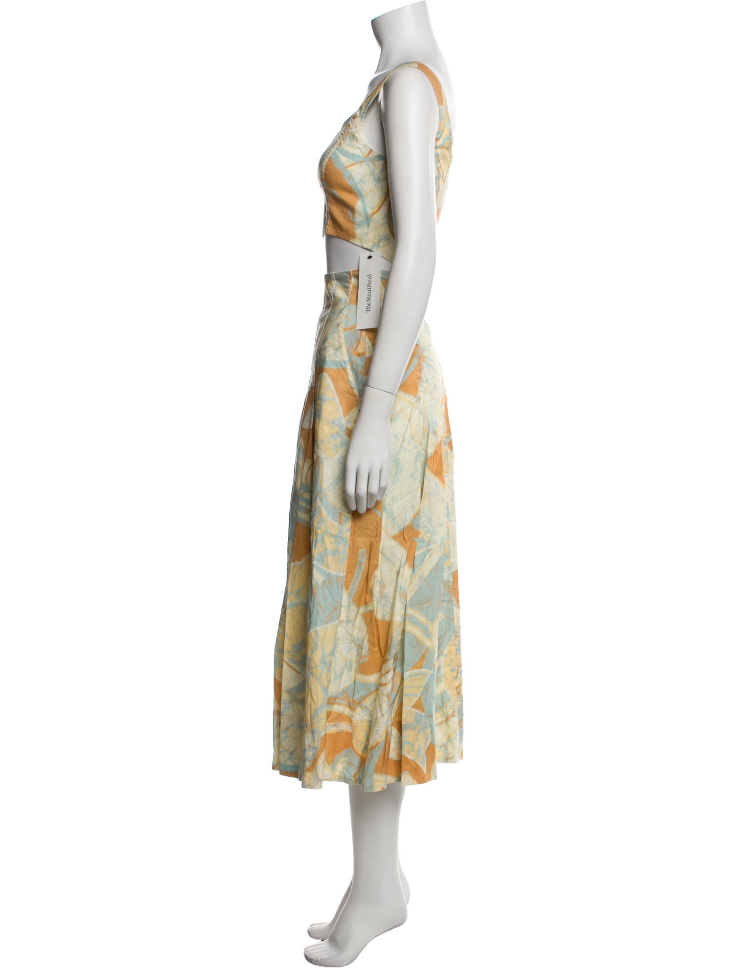 A.L.C. Linen Printed Skirt Suit