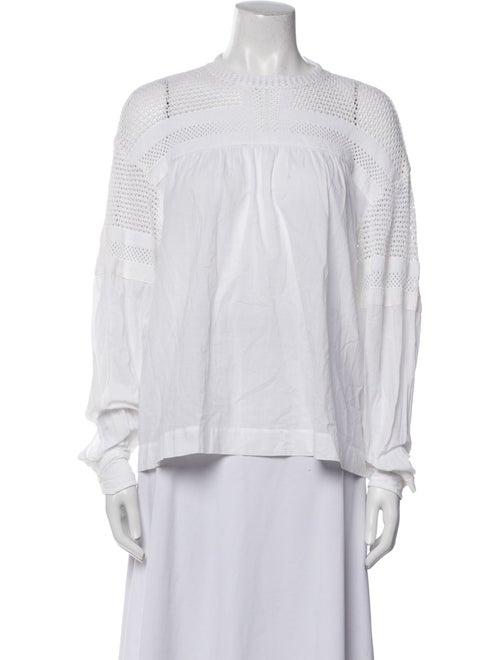 A.L.C. Off-The-Shoulder Long Sleeve Blouse