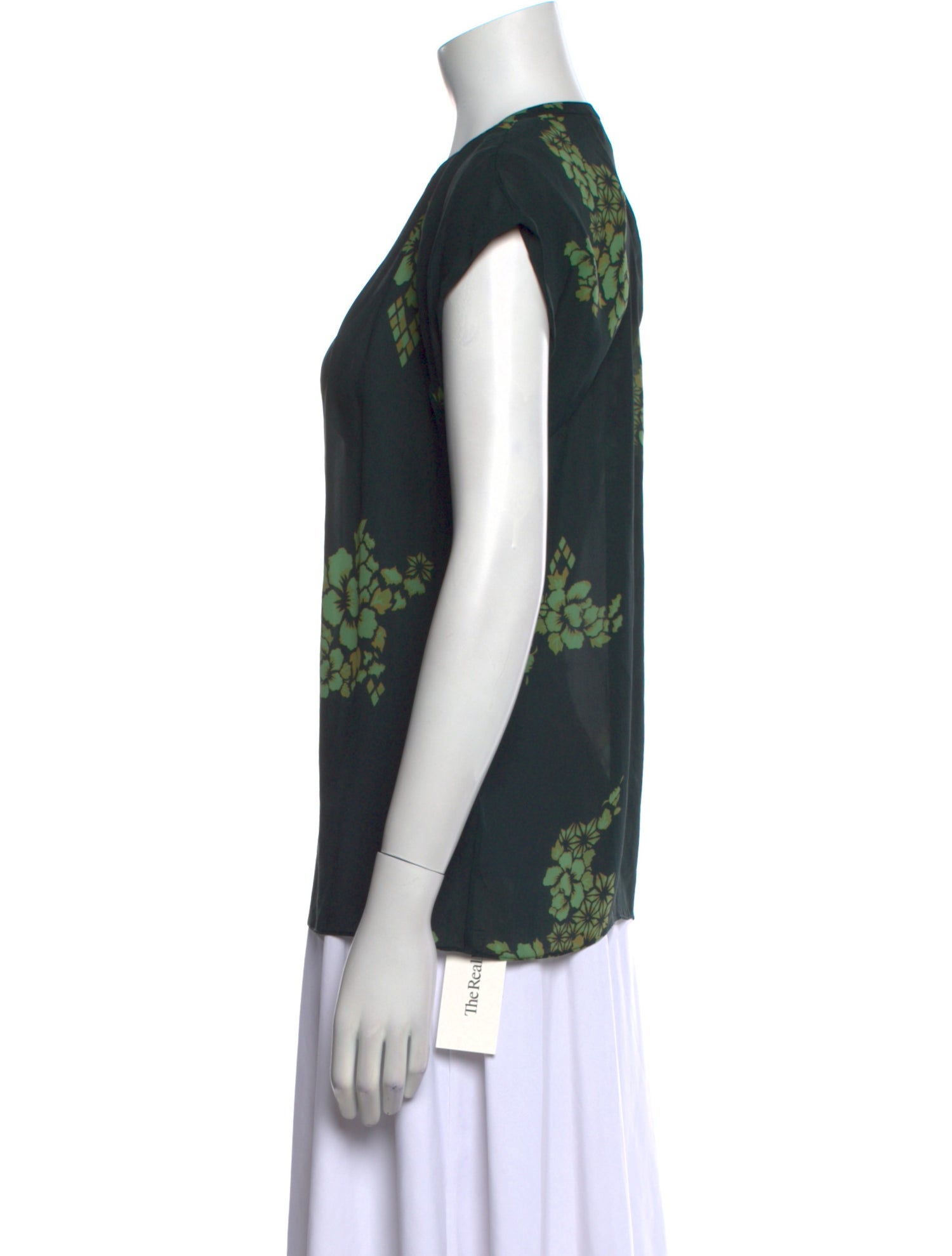 A.L.C. Silk Floral Print Blouse