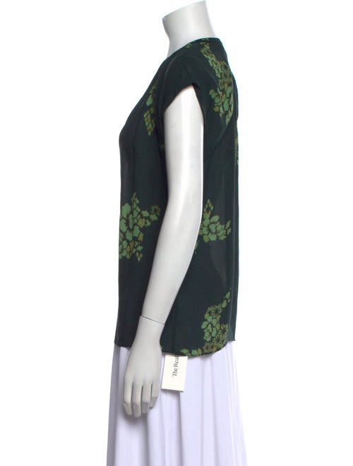 A.L.C. Silk Floral Print Blouse