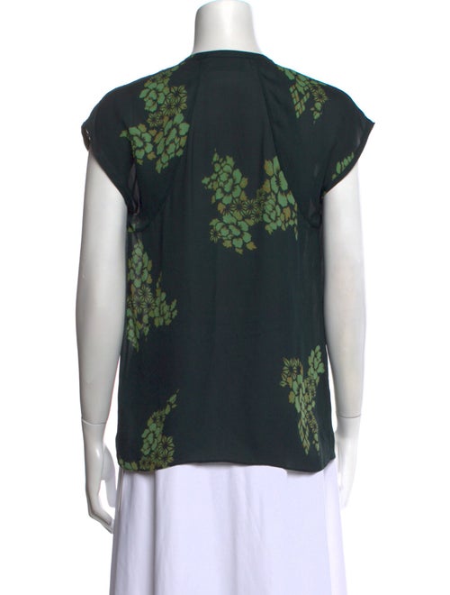 A.L.C. Silk Floral Print Blouse